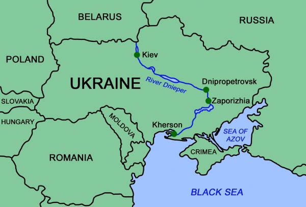 AKO RUSKI TENKOVI UĐU U KIJEV, TO ĆE BITI TREĆI SVETSKI RAT!  Inland-port-ukraine-map